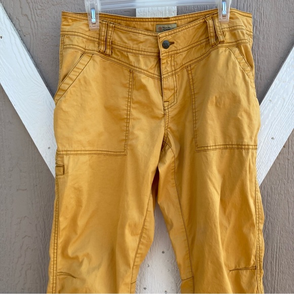 Royal Robbins Women’s 12 hiking pants multiple pocket marigold - Picture 4 of 14